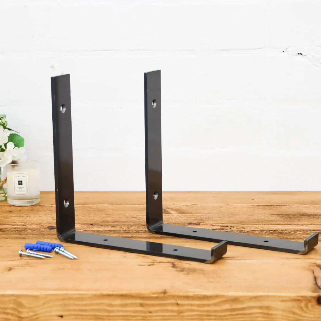 1 x Lipped Metal Bracket - Up Vertical - Image 3