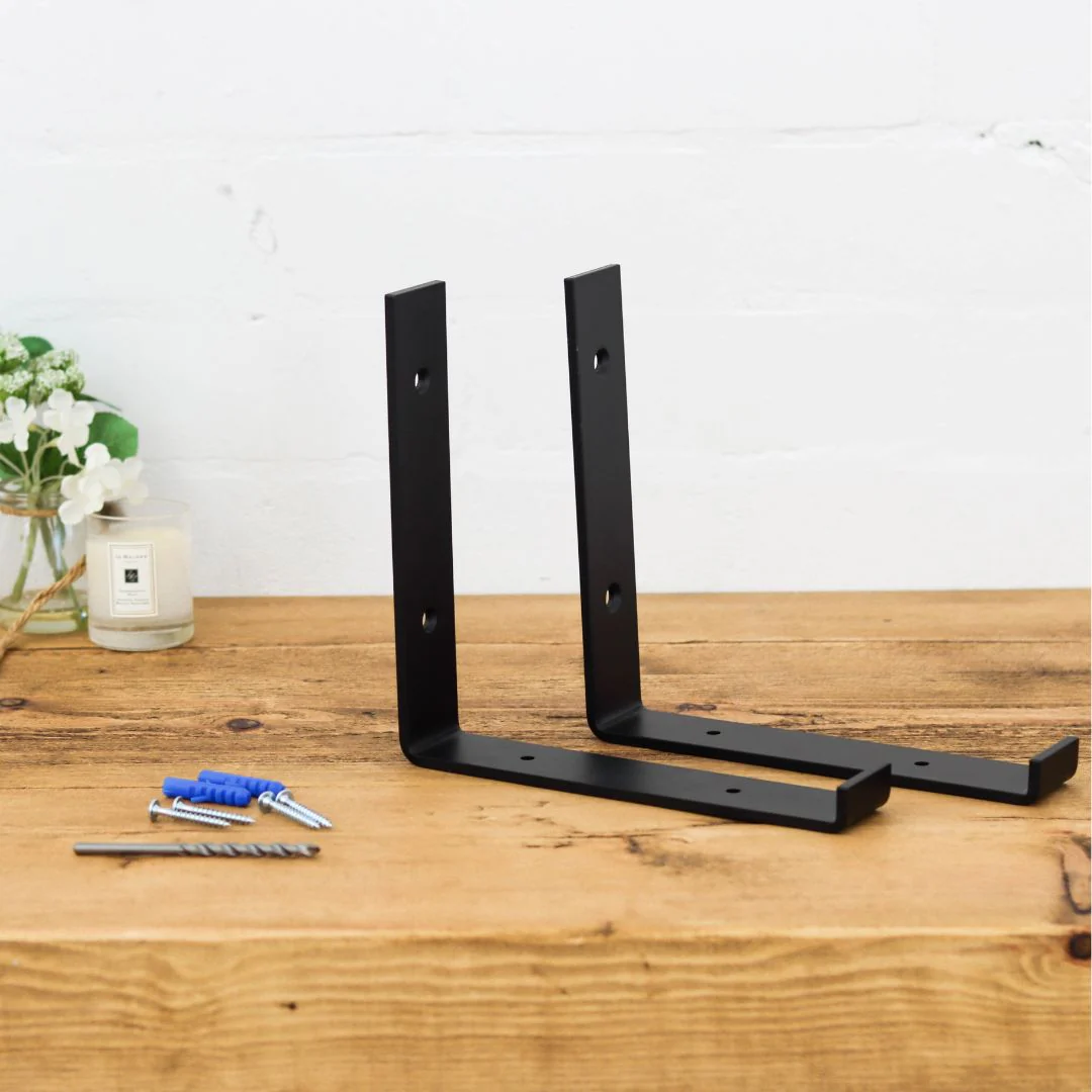 1 x Lipped Metal Bracket - Up Vertical - Image 4