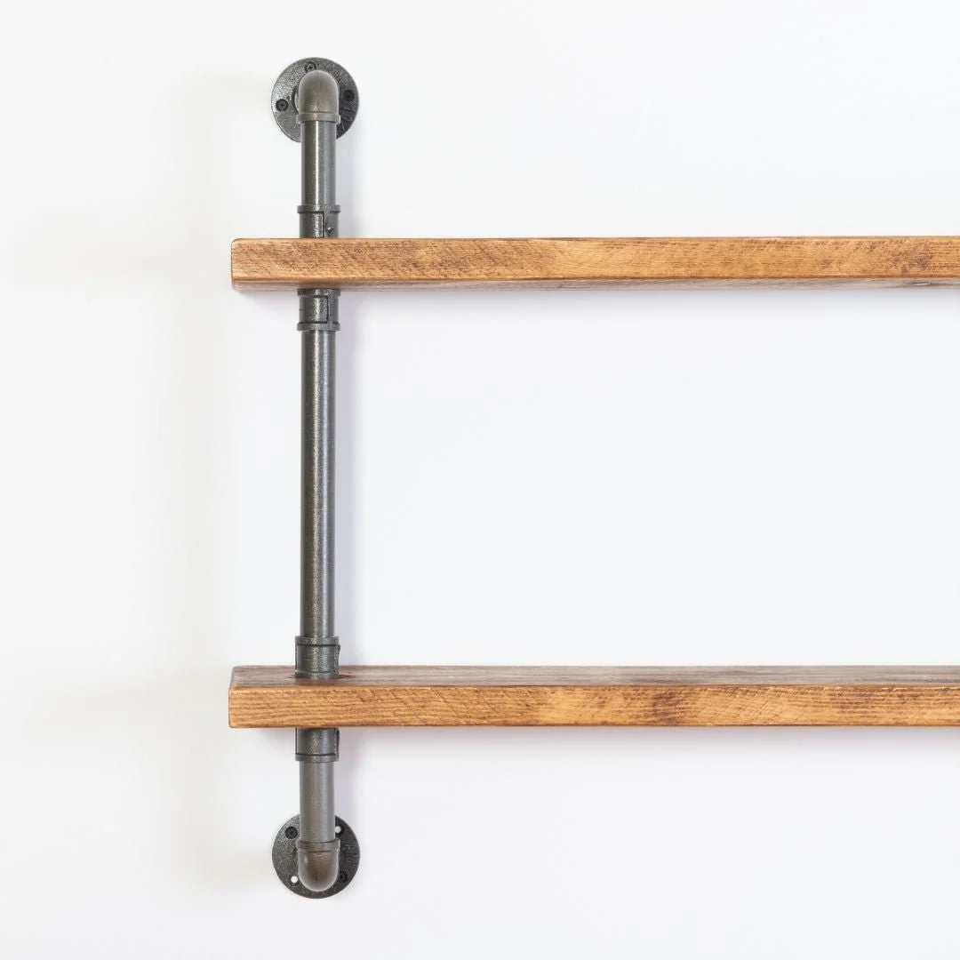 2 Shelf Industrial Pipe Shelving Unit - Image 6