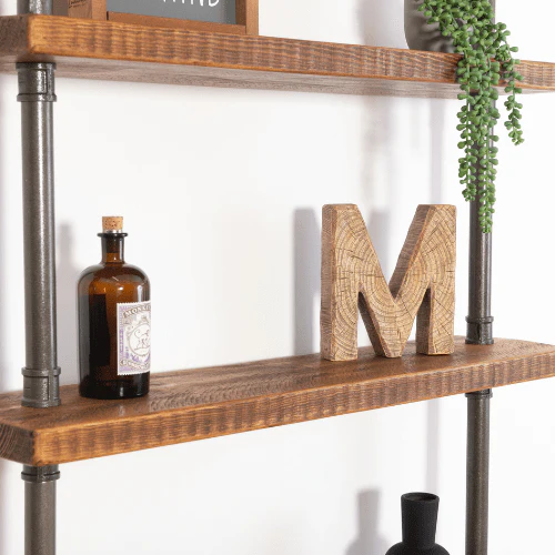 5 Shelf Industrial Chunky Pipe Shelving Unit - Image 7