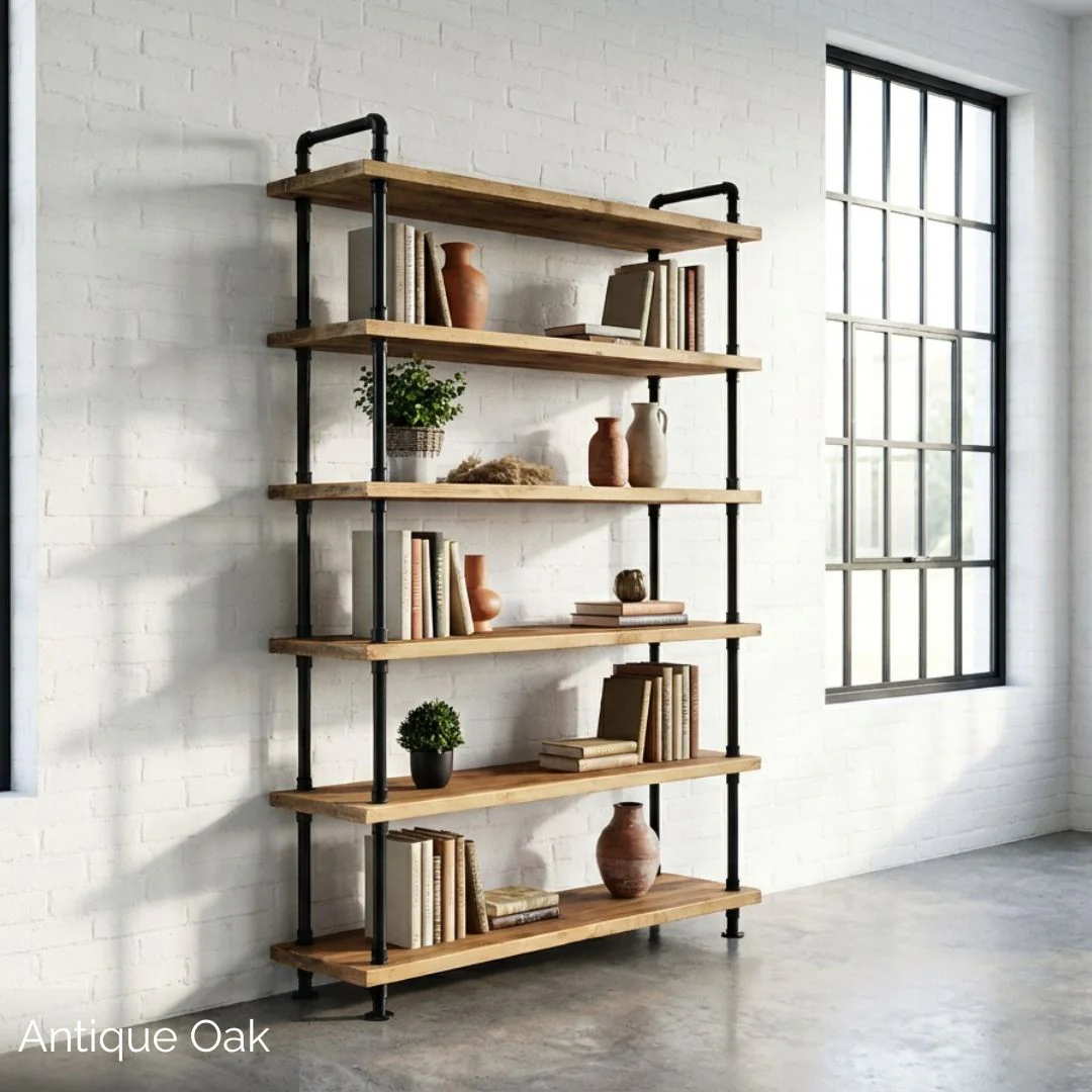 6 Shelf Free Standing Pipe Shelving Unit - Image 4