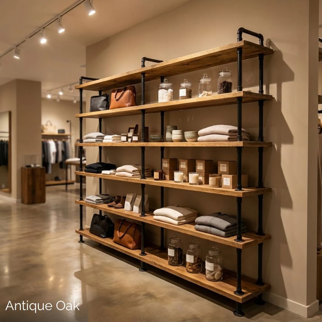 6 Shelf Free Standing Pipe Shelving Unit - Image 5