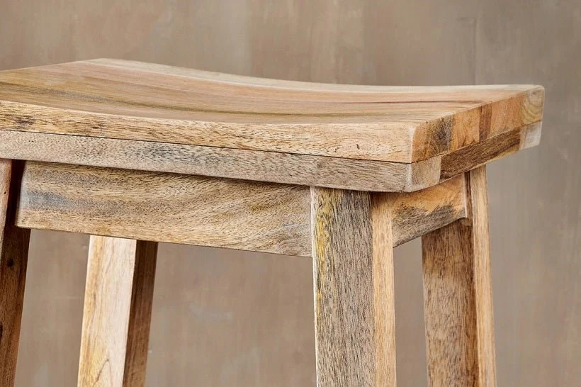 Ambi Wooden Stool - Short - Image 3