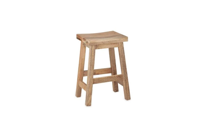 Ambi Wooden Stool - Short - Image 5