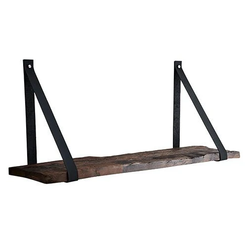 Aros Sleeper Shelves with Leather Brackets - Set of 3pcs - Image 3