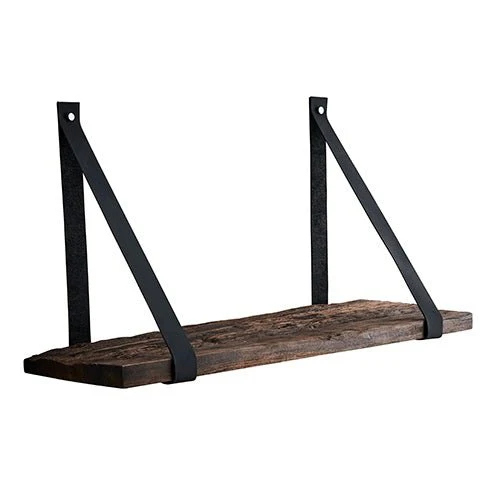 Aros Sleeper Shelves with Leather Brackets - Set of 3pcs - Image 4