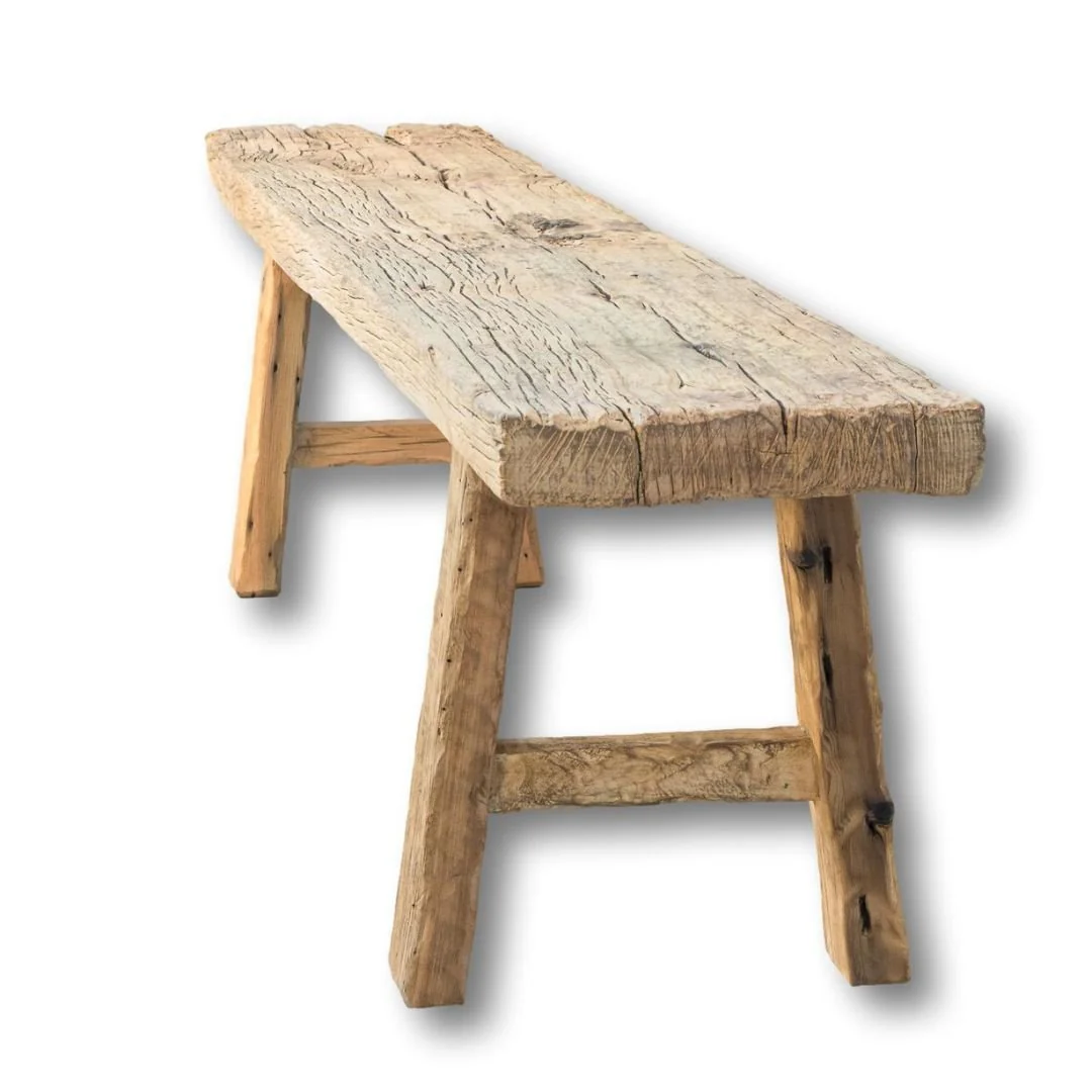 Bedroom Bench - Reclaimed Elm - Image 5