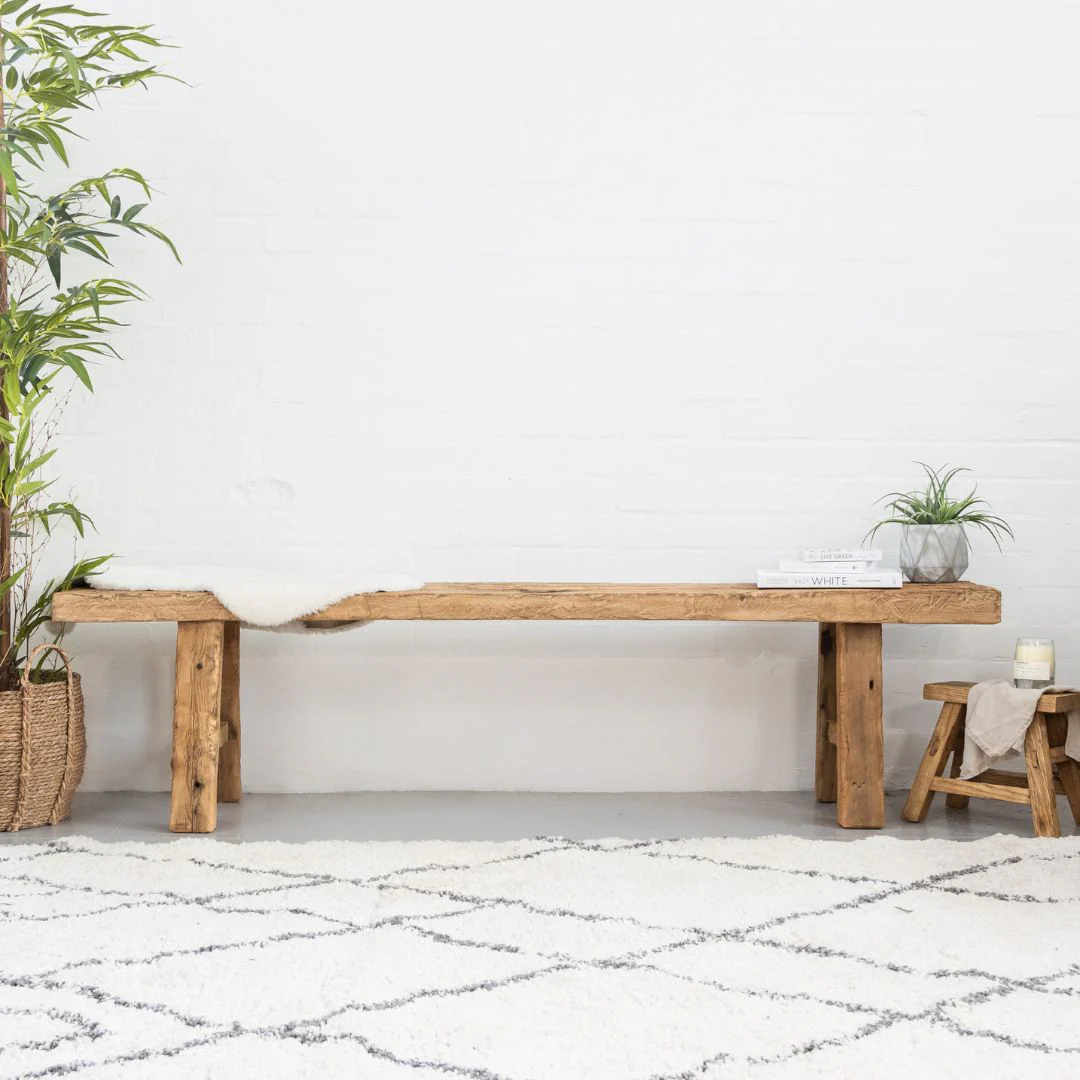 Bedroom Bench - Reclaimed Elm - Image 7