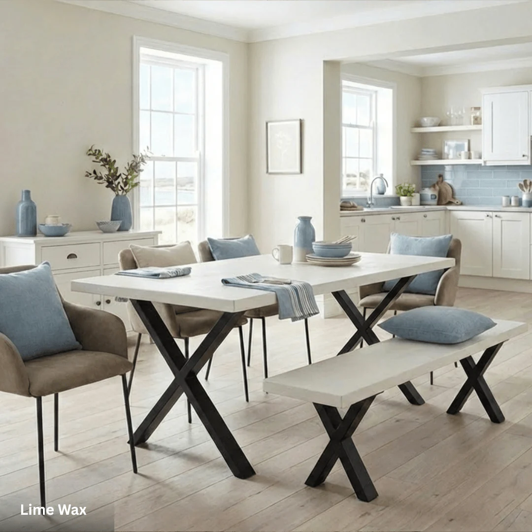 Blencathra Rustic Dining Table - X Frame Leg - Image 4