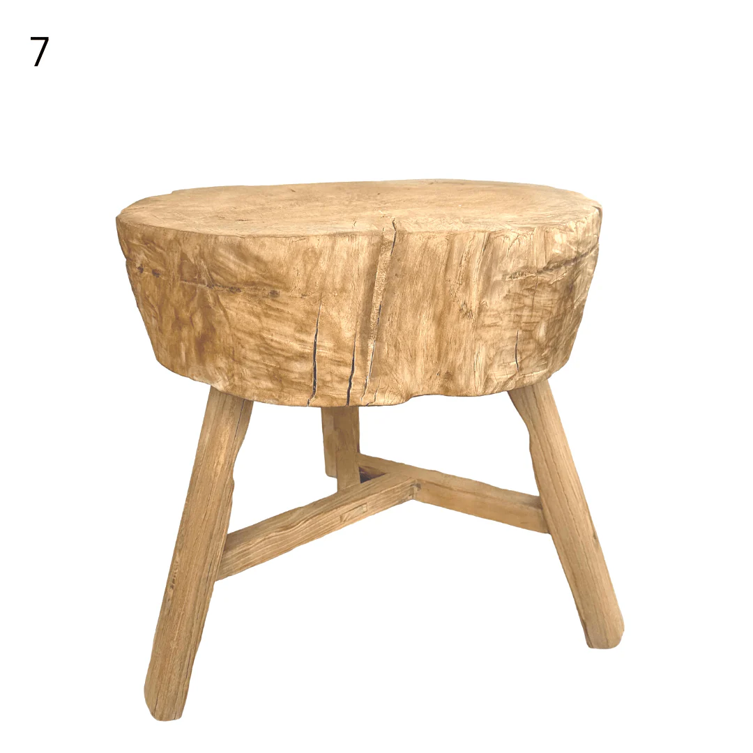 Elm Tree Trunk Side Table - Image 18