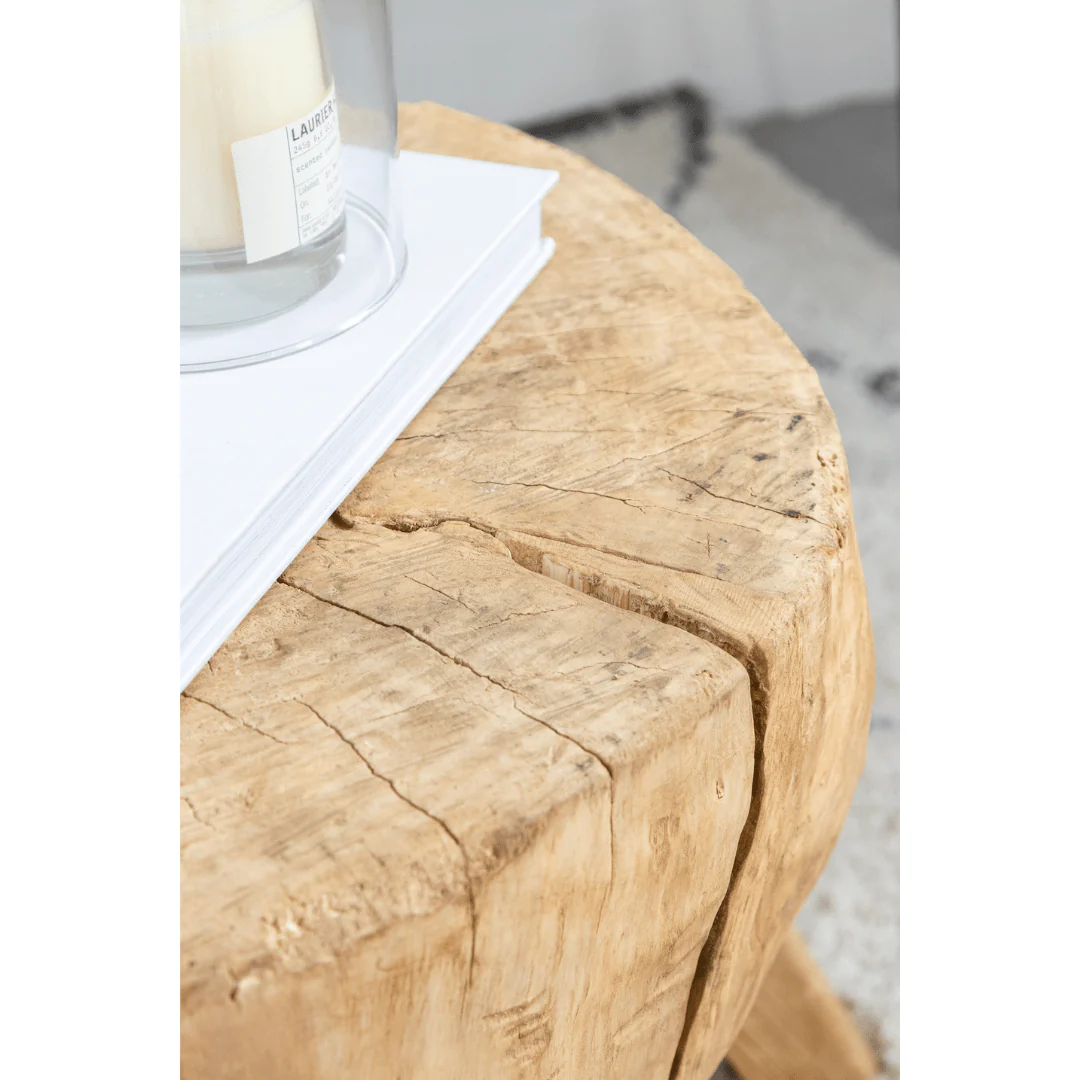 Elm Tree Trunk Side Table - Image 3
