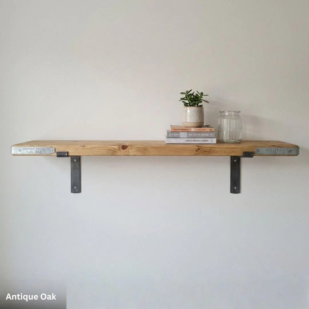 Scaffold Board Shelf 35mm with End Bands and Lipped Metal Brackets - Image 10