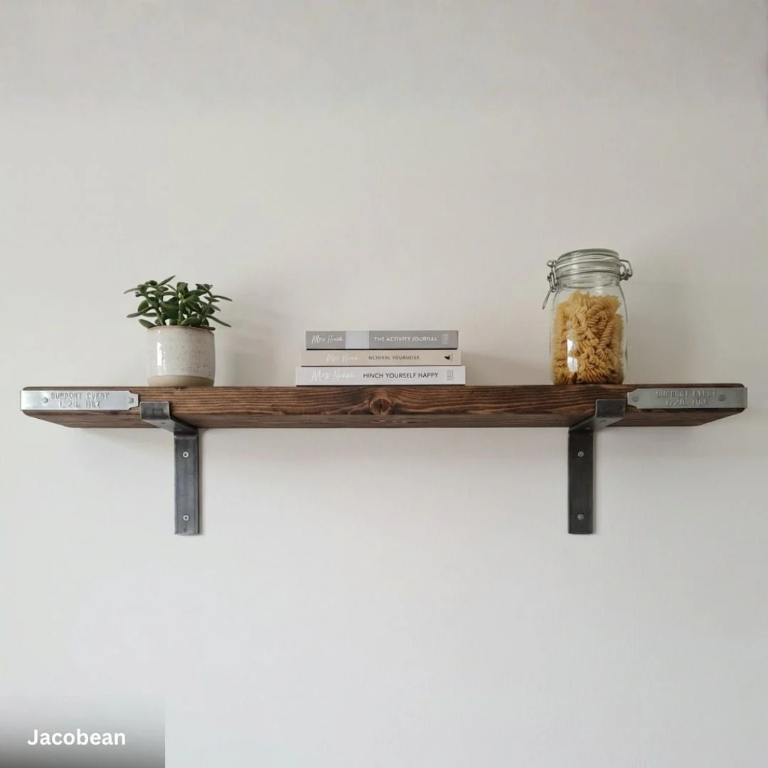 Scaffold Board Shelf 35mm with End Bands and Lipped Metal Brackets - Image 12