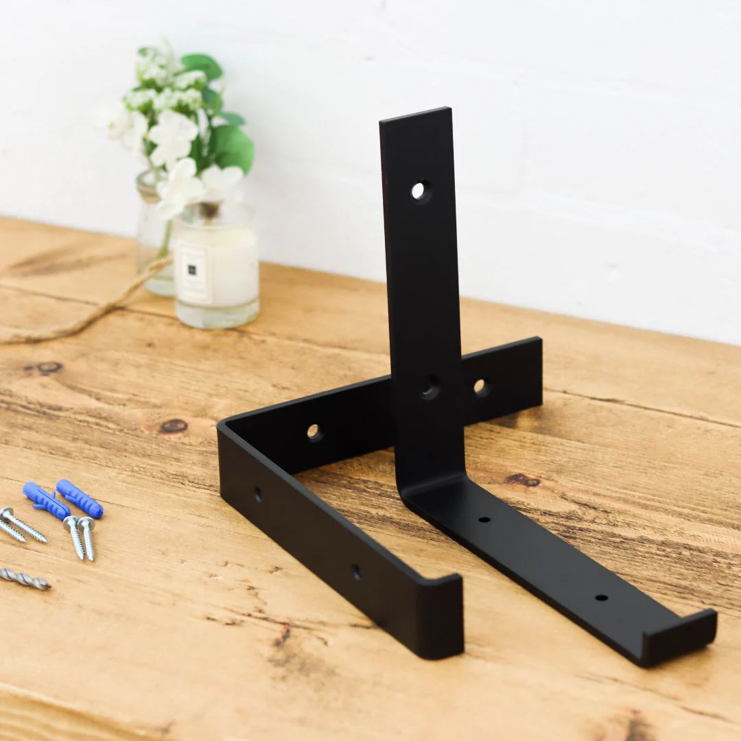 Scaffold Board Shelf 35mm with End Bands and Lipped Metal Brackets - Image 16