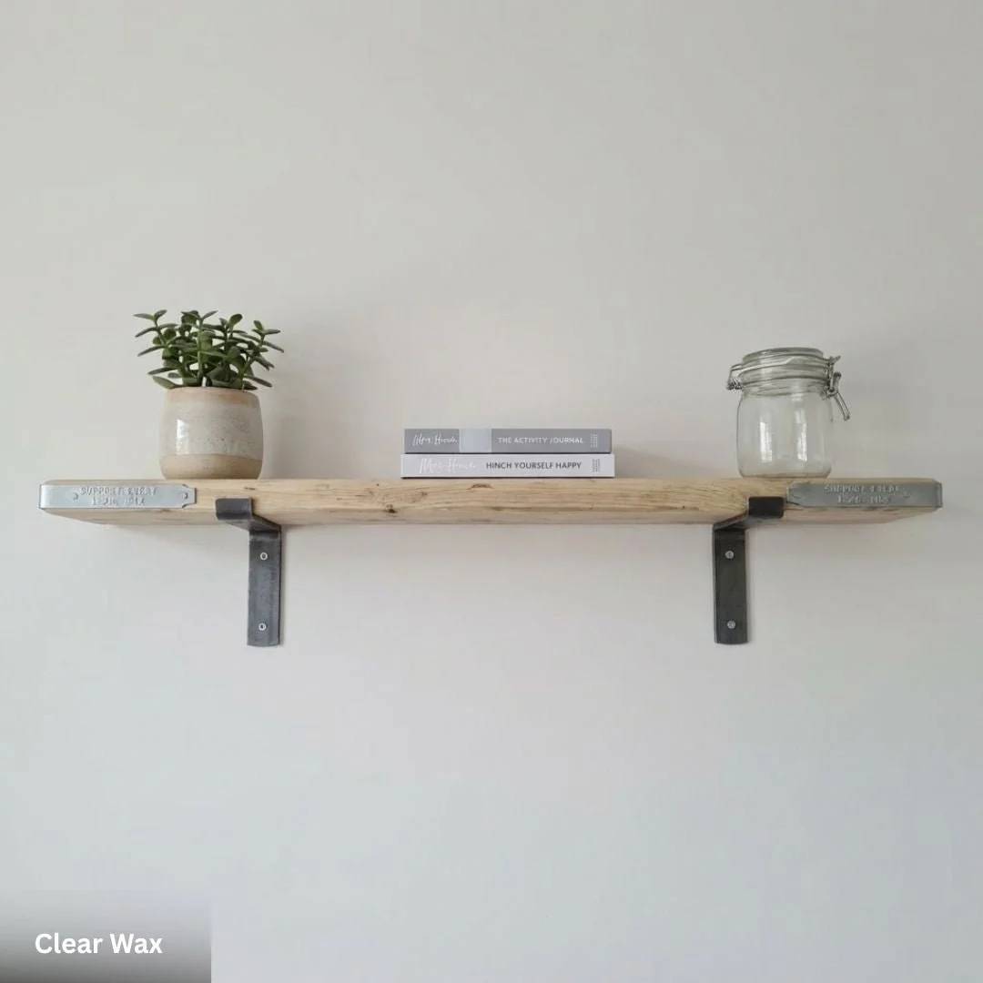 Scaffold Board Shelf 35mm with End Bands and Lipped Metal Brackets - Image 7