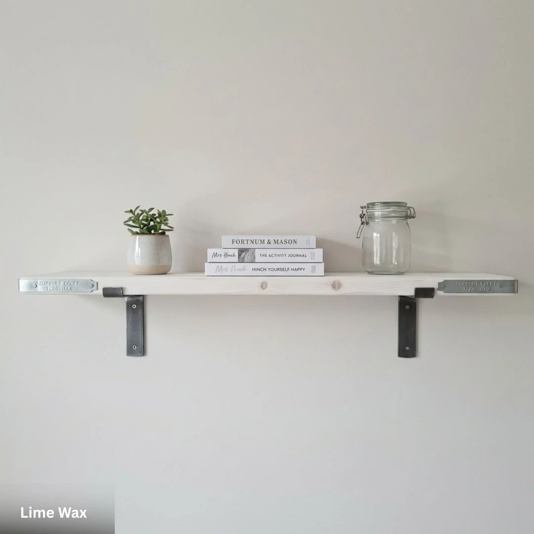 Scaffold Board Shelf 35mm with End Bands and Lipped Metal Brackets - Image 8