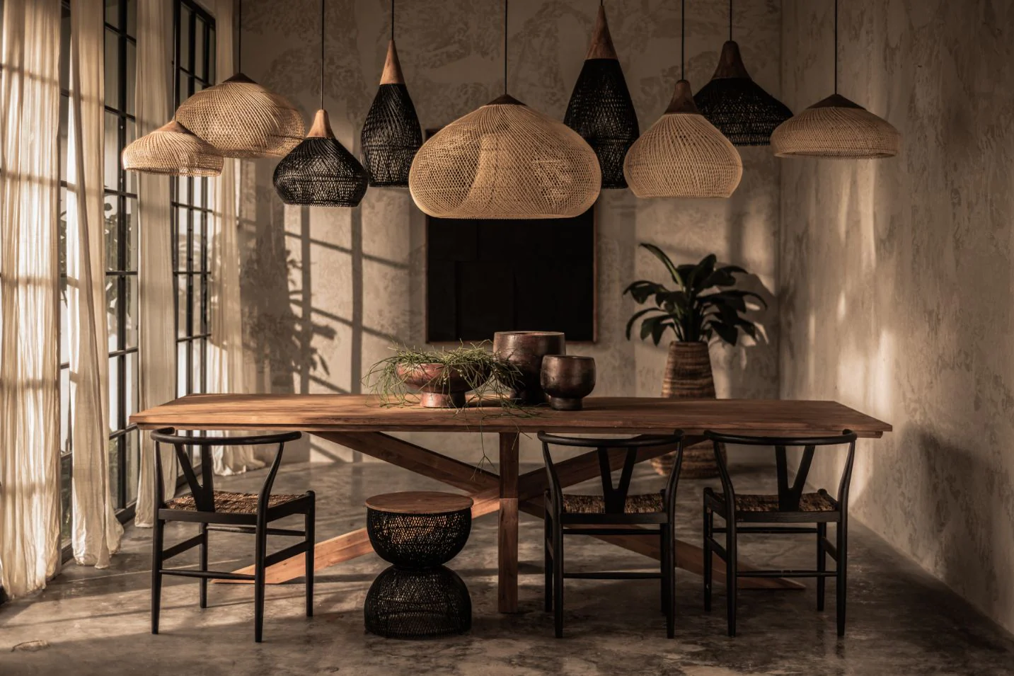 Horn Lamp - Medium - 68cm Height - Image 4
