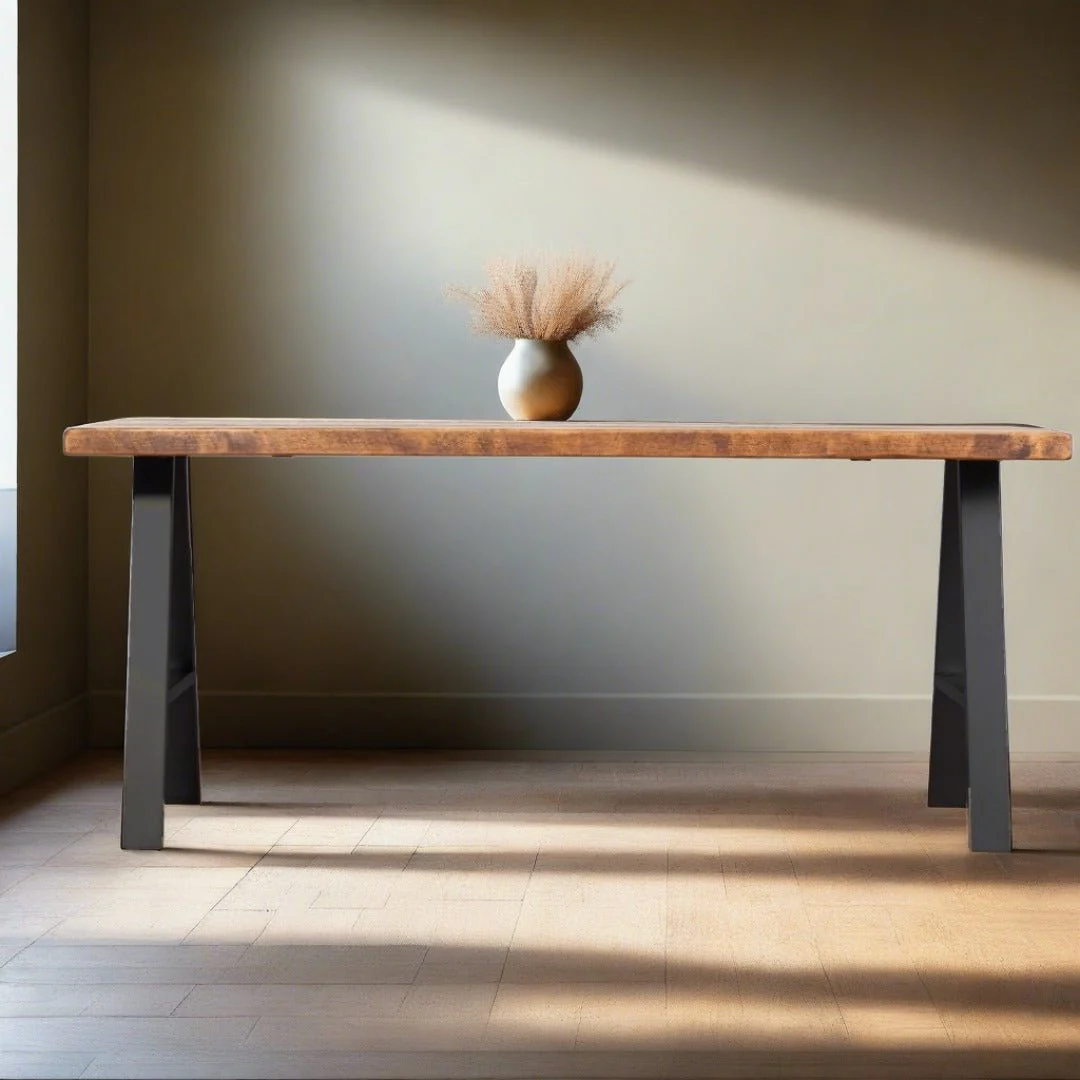 Arnison Industrial Dining Table - A-Shaped Legs - Image 6