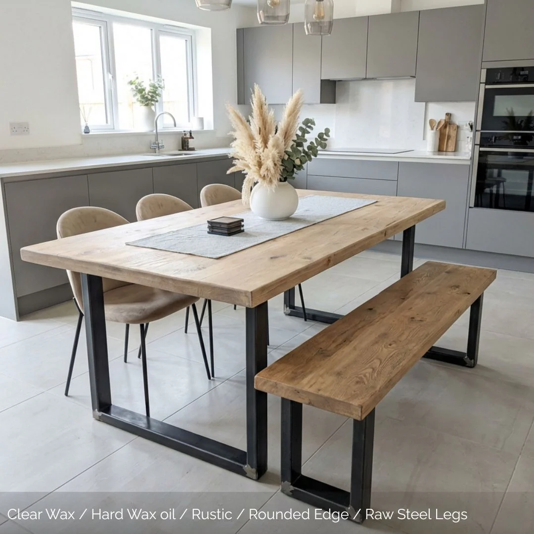 Helvellyn Industrial Dining Table - Square Legs - Image 10