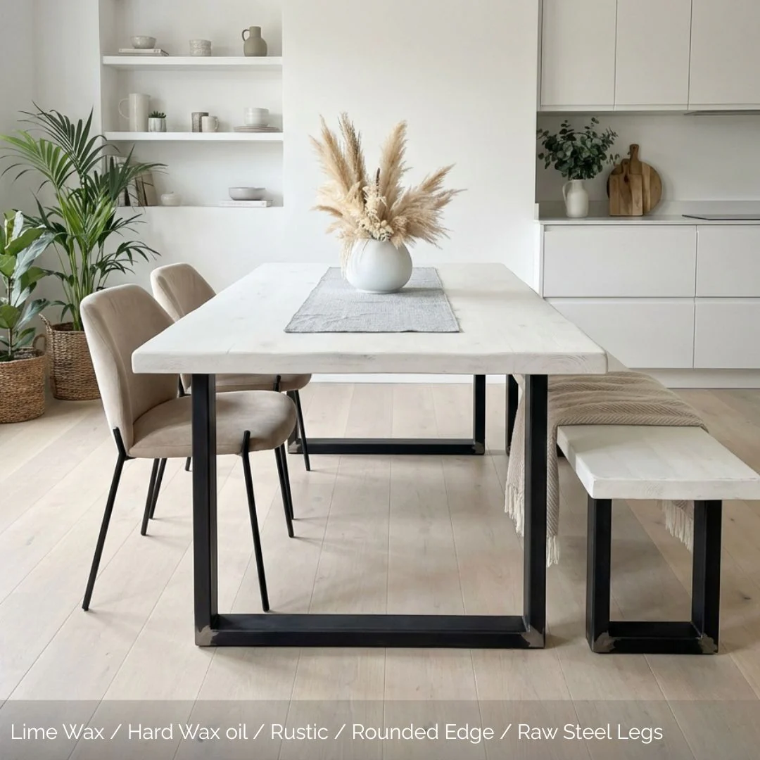 Helvellyn Industrial Dining Table - Square Legs - Image 11