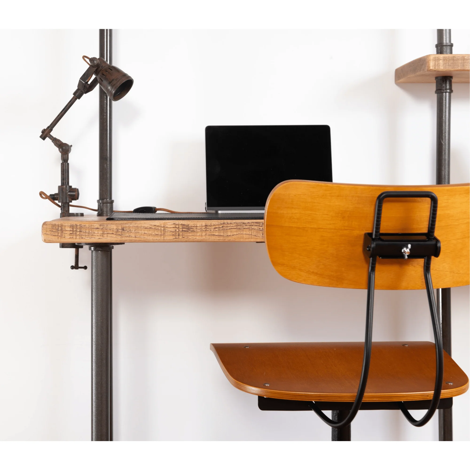 AC-09 Industrial Pipe Double Office Desk - 66cm Depth Desktop - Image 7