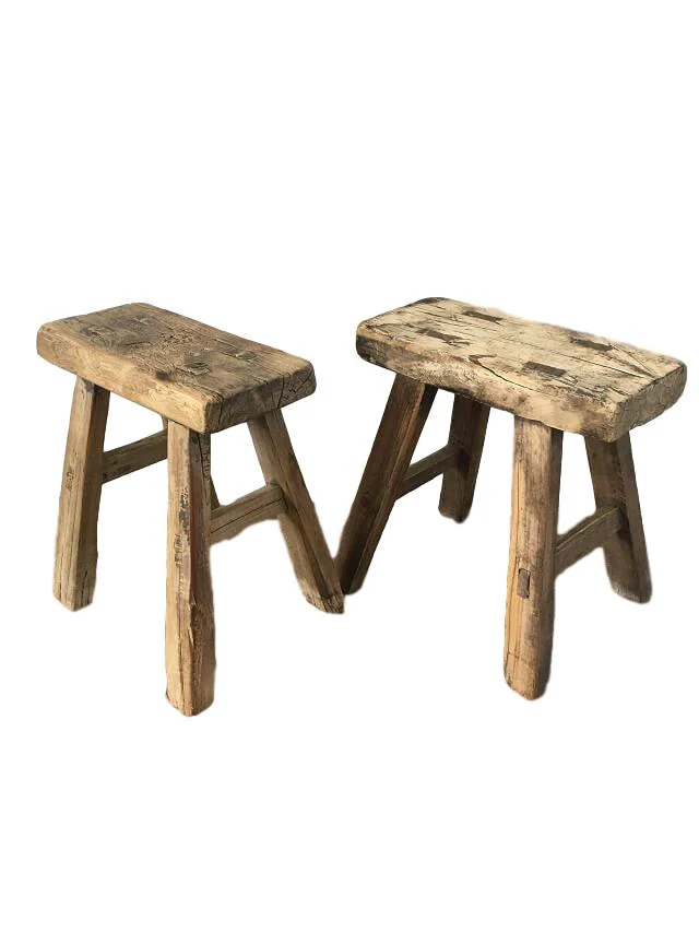 Medium Rustic Stools (35-40cm) - Image 11