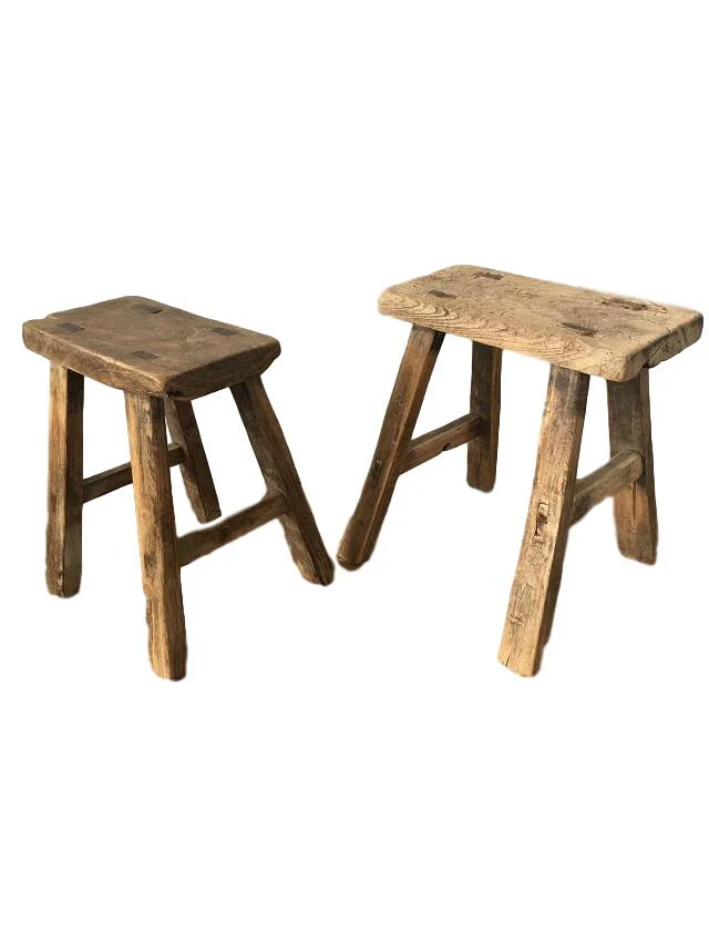 Medium Rustic Stools (35-40cm) - Image 12