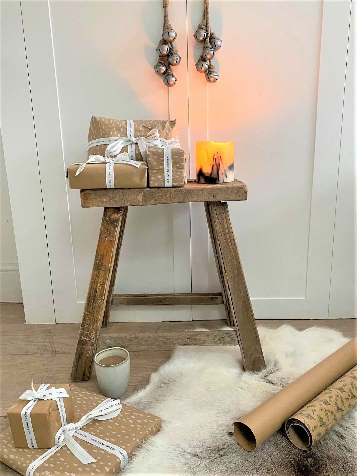 Medium Rustic Stools (35-40cm) - Image 5
