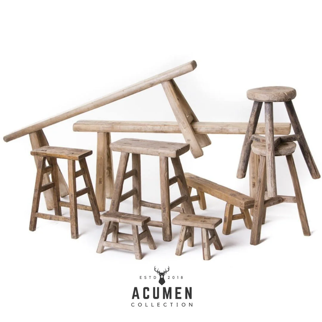 Miniature Rustic Milking Stools (20-30cm) - Image 13
