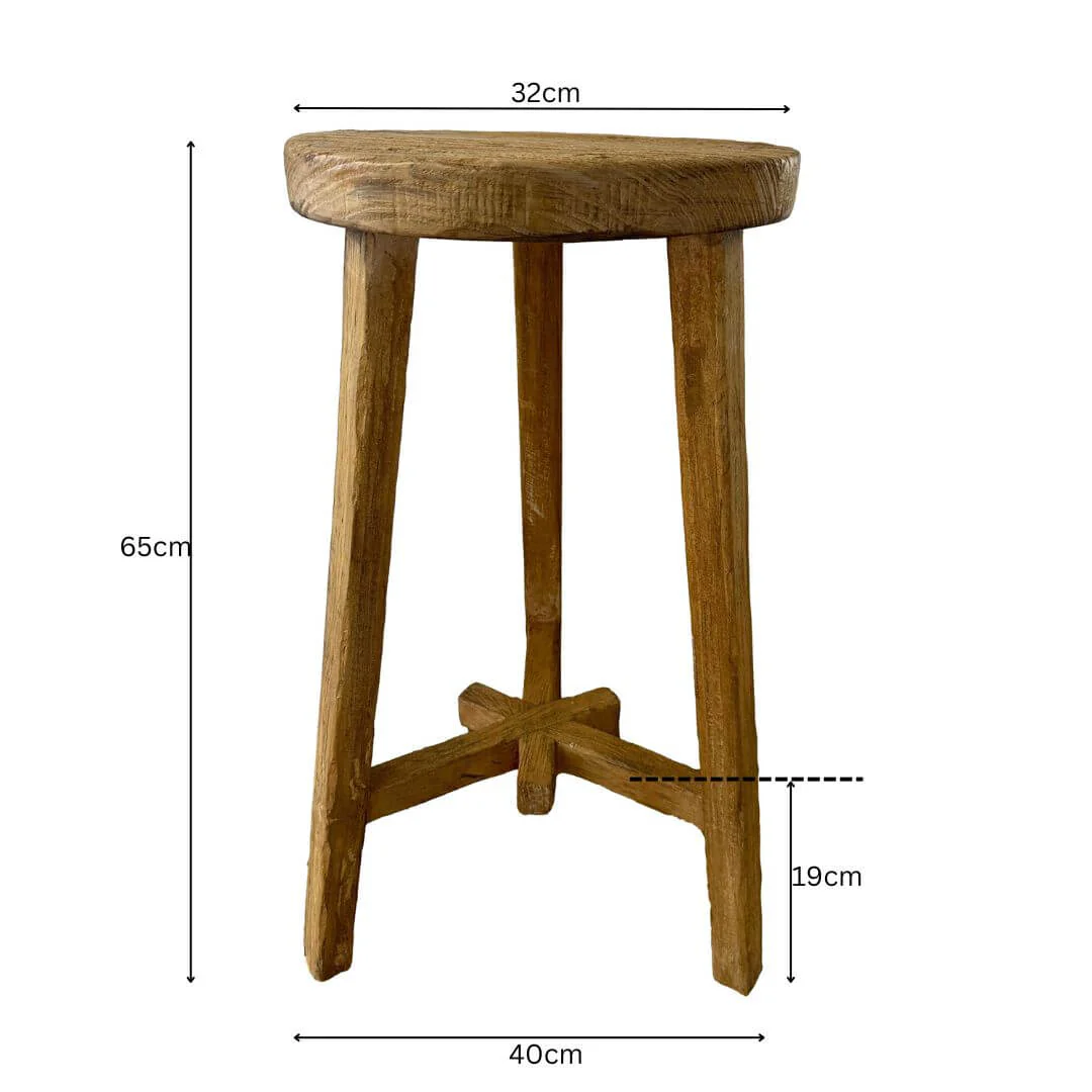 Old Barn Kitchen / Bar Stool - 65cm - Image 4