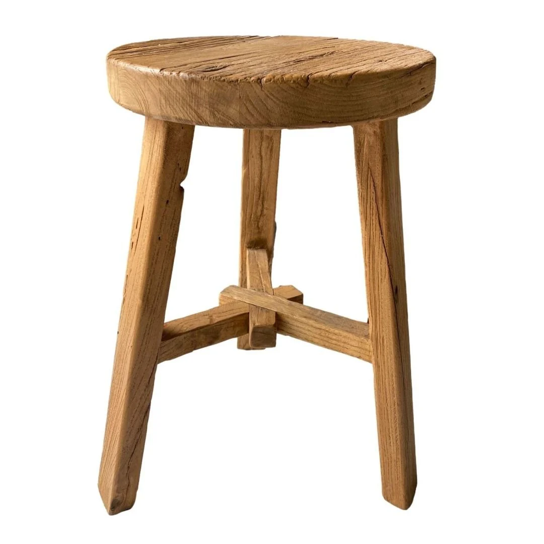 Old Barn Round Stool - Image 3