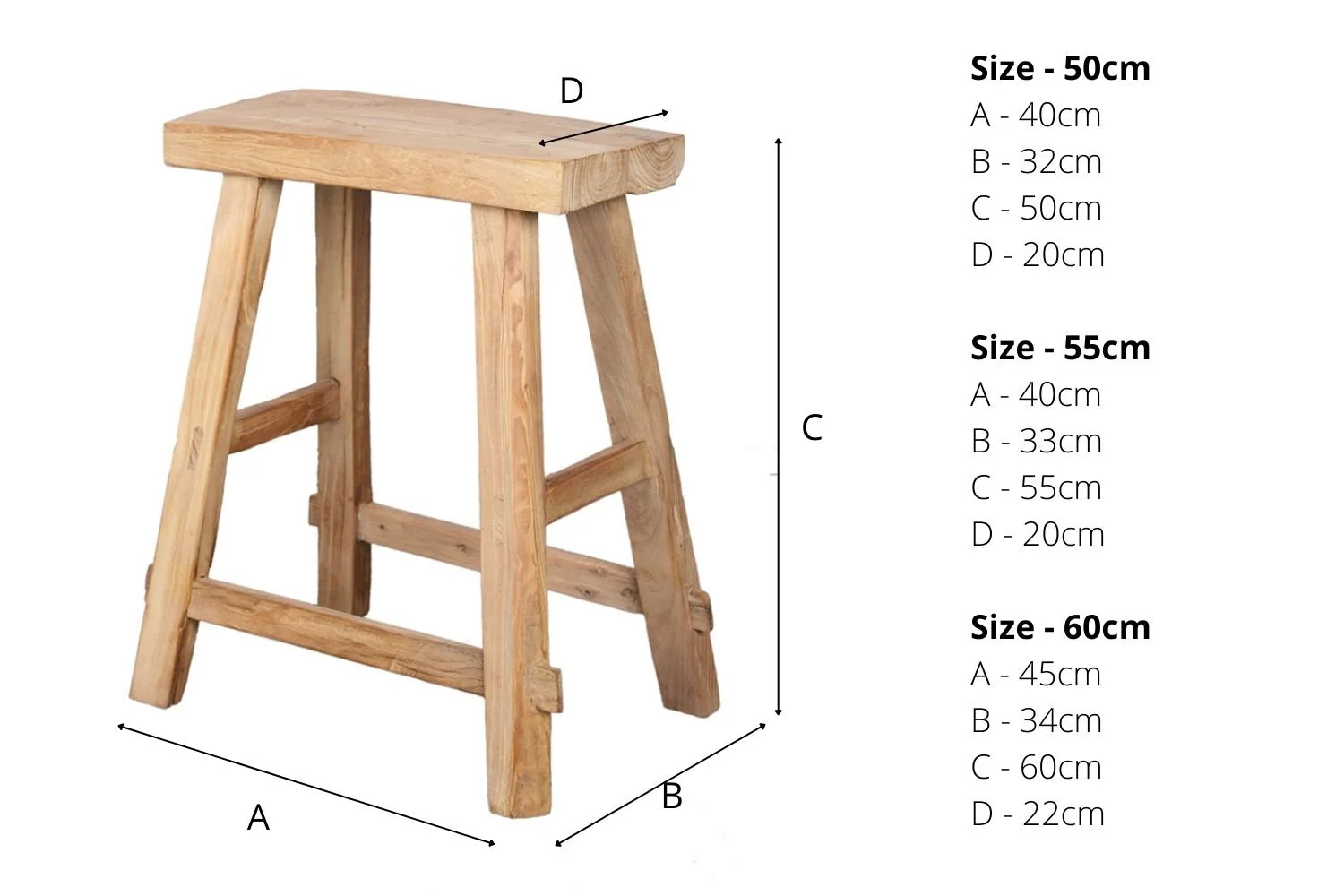 Old Barn Utility Rustic Stool - Image 4