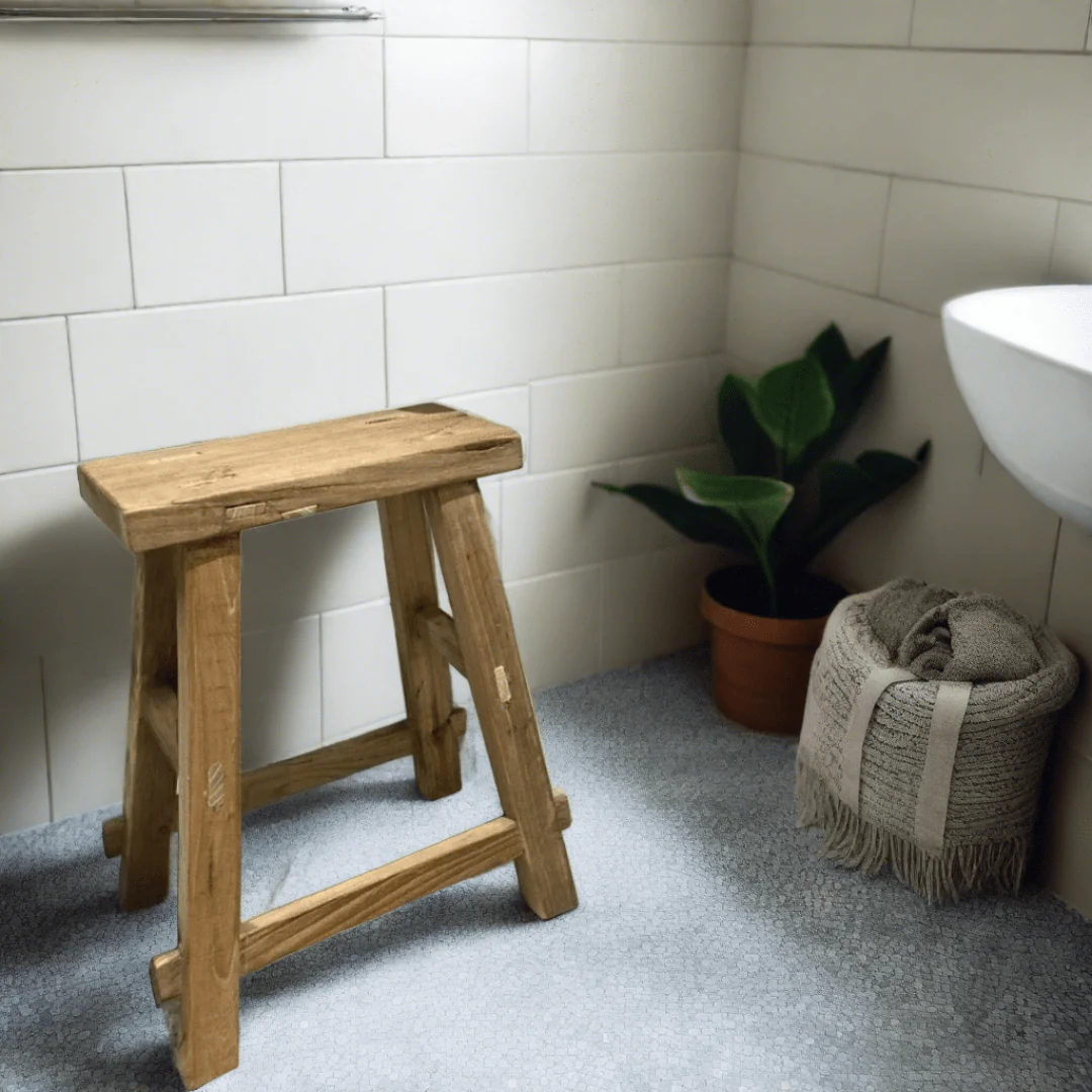 Old Barn Utility Rustic Stool - Image 5