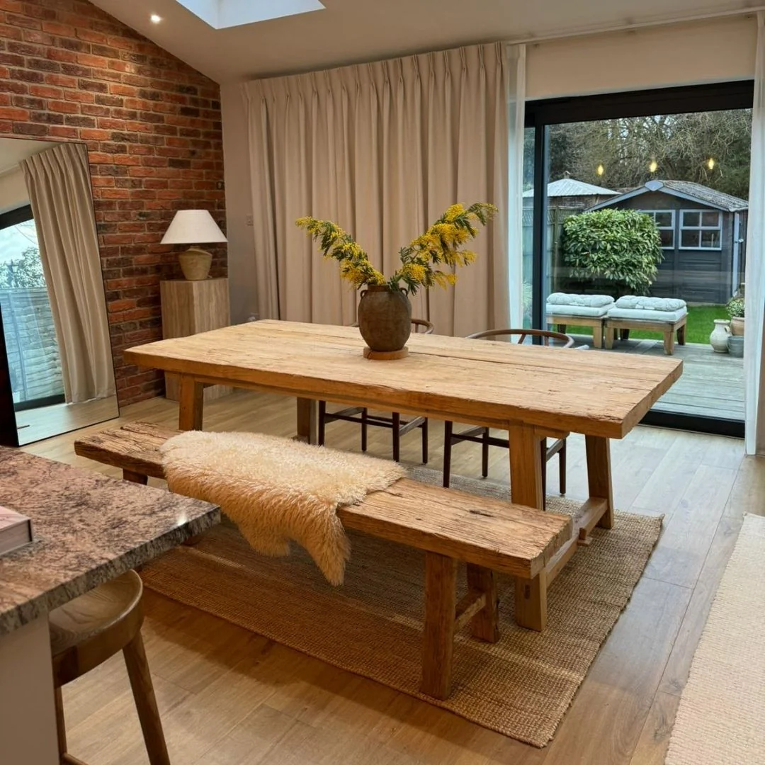 Reclaimed Elm Bench - Image 3