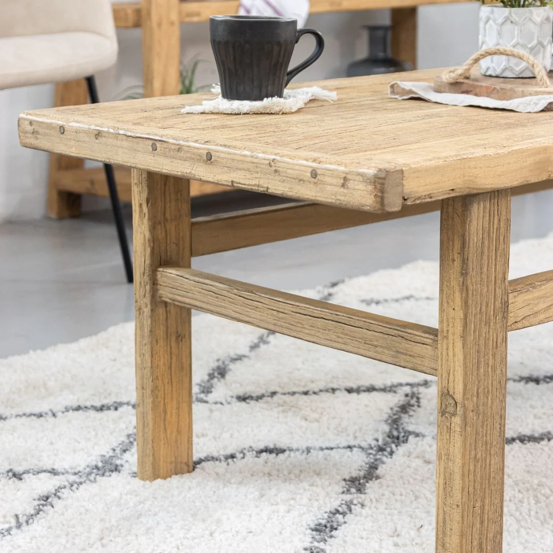 Reclaimed Elm Coffee Table - Image 5
