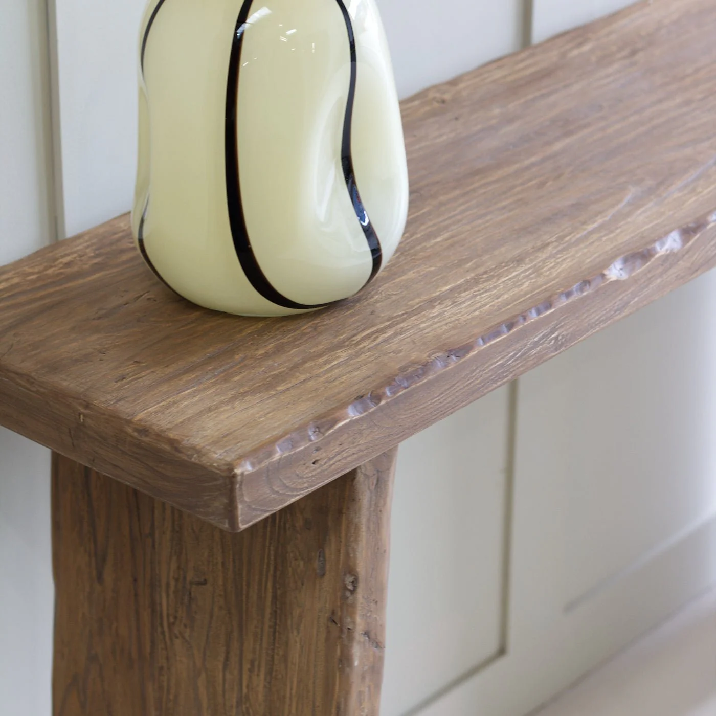 Reclaimed Elm Console Table - Natural - Image 5