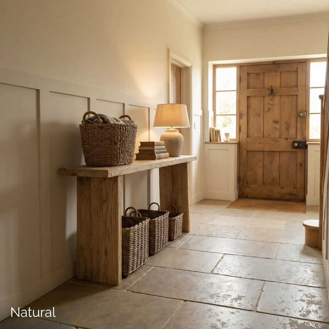 Reclaimed Elm Console Table - Natural - Image 9