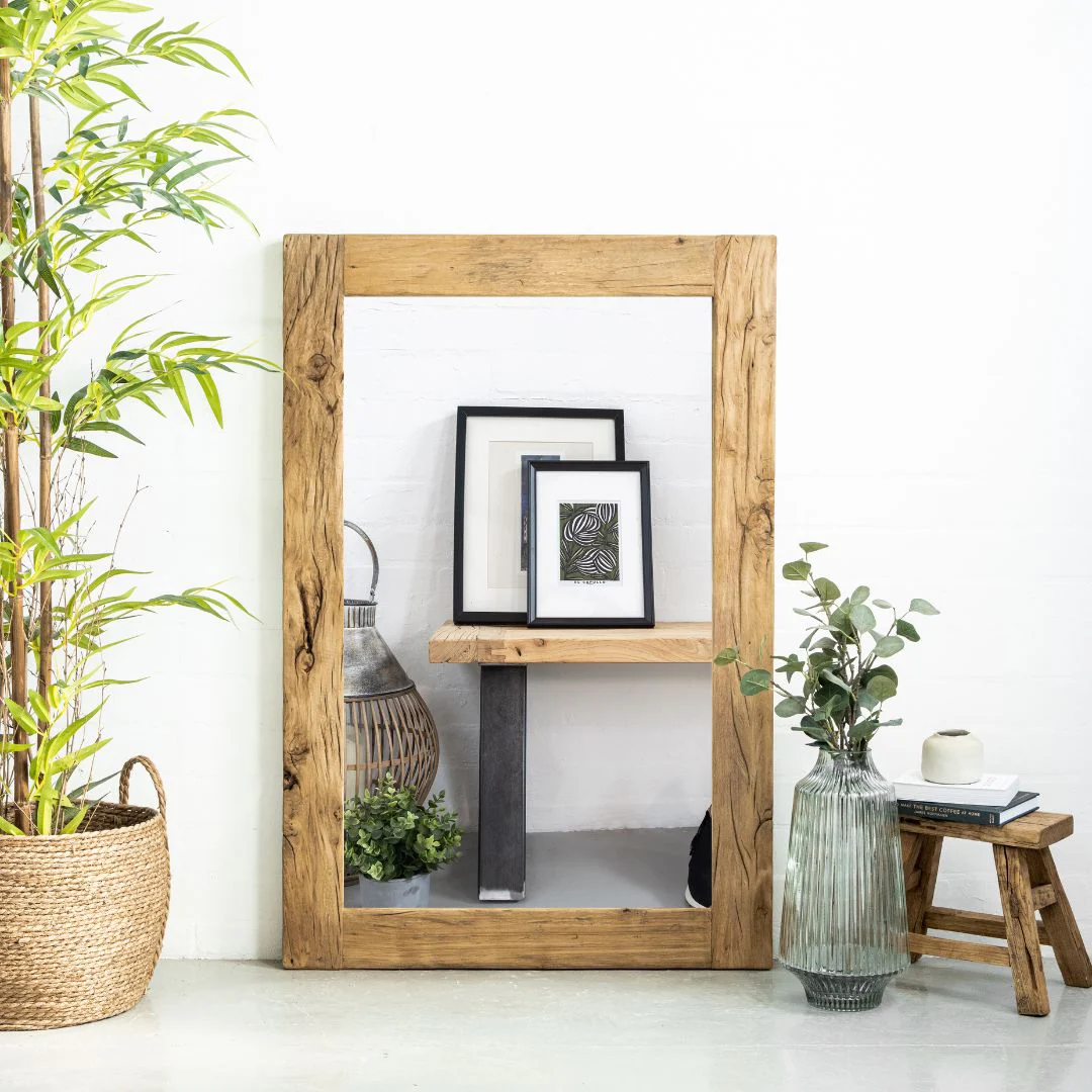 Reclaimed Elm Mirror - 2 Sizes - Image 2