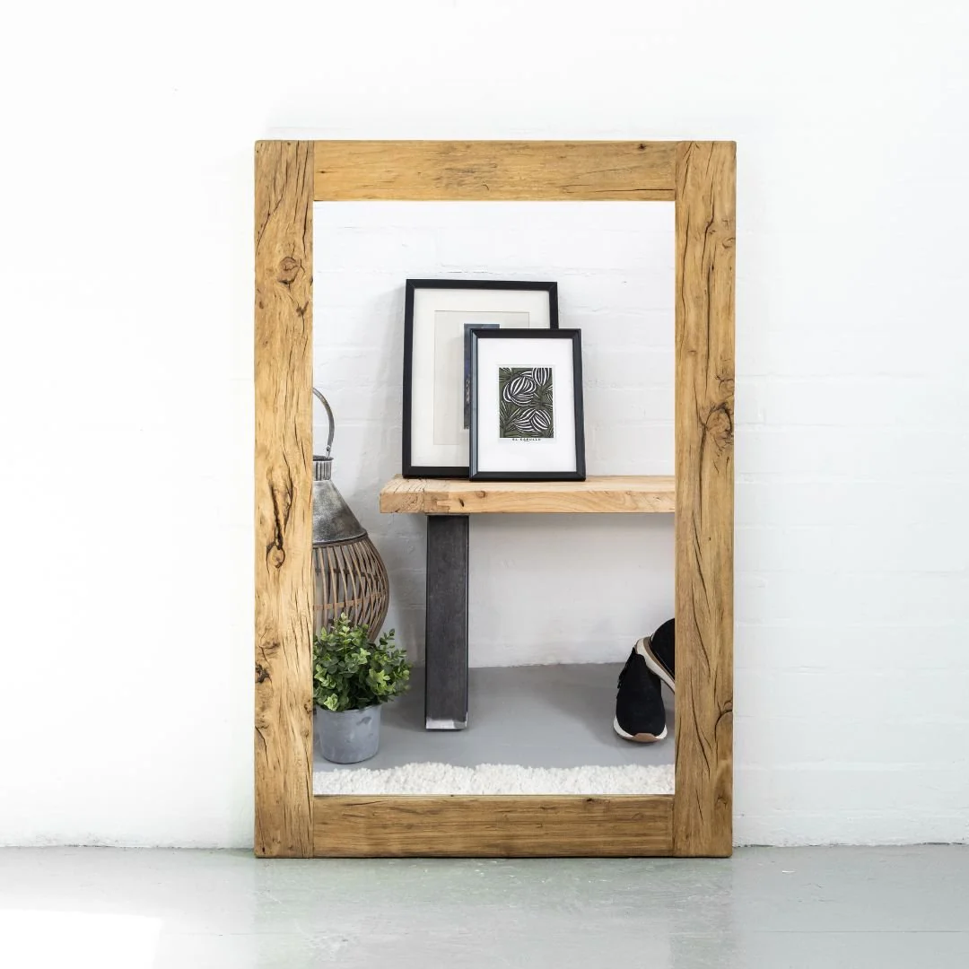 Reclaimed Elm Mirror - 2 Sizes - Image 5