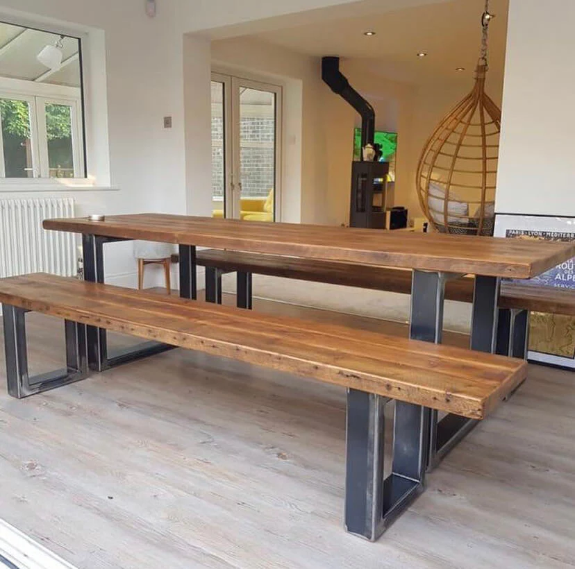 Reclaimed Rustic Weathered Table Top - Image 10