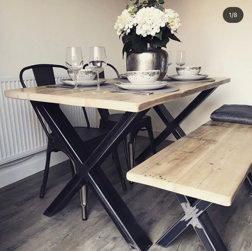 Reclaimed Rustic Weathered Bench Top - Image 13