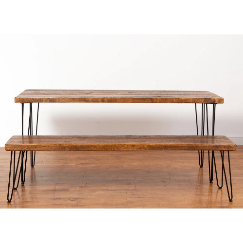 Fairfield Industrial Bench - Hairpin Legs - Image 4