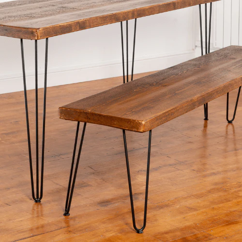 Fairfield Industrial Bench - Hairpin Legs - Image 5