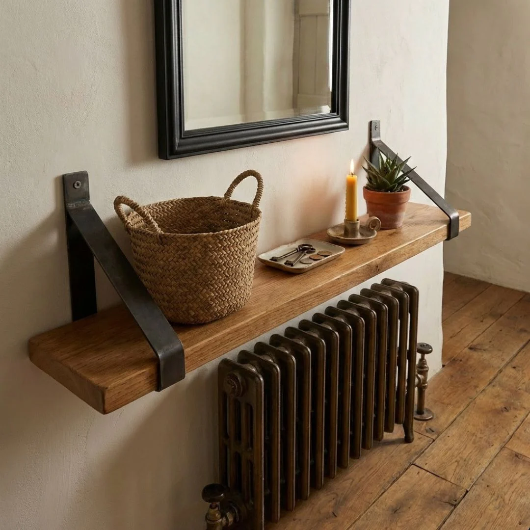 Rustic Shelf 38mm with Industrial Suspense Brackets - Image 4