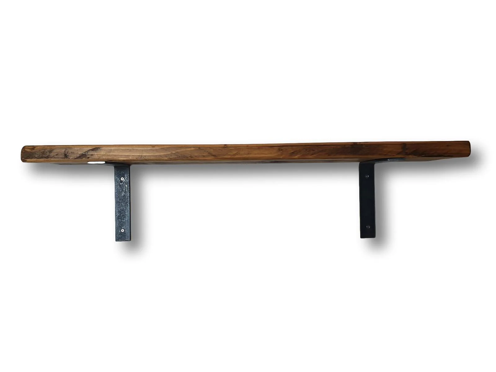 Rustic Shelf 35mm with Non-Lipped Metal Brackets - Image 5