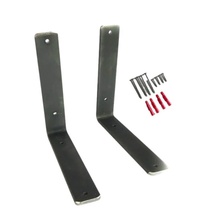 Rustic Shelf 35mm with Non-Lipped Metal Brackets - Image 9