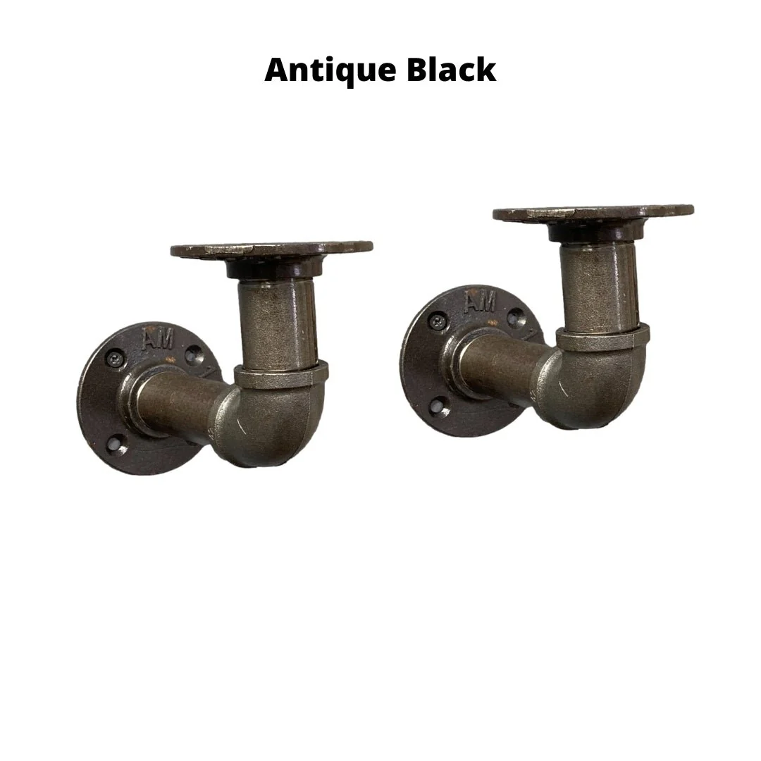 Rustic Shelf 38mm with Pipe Brackets - Image 16