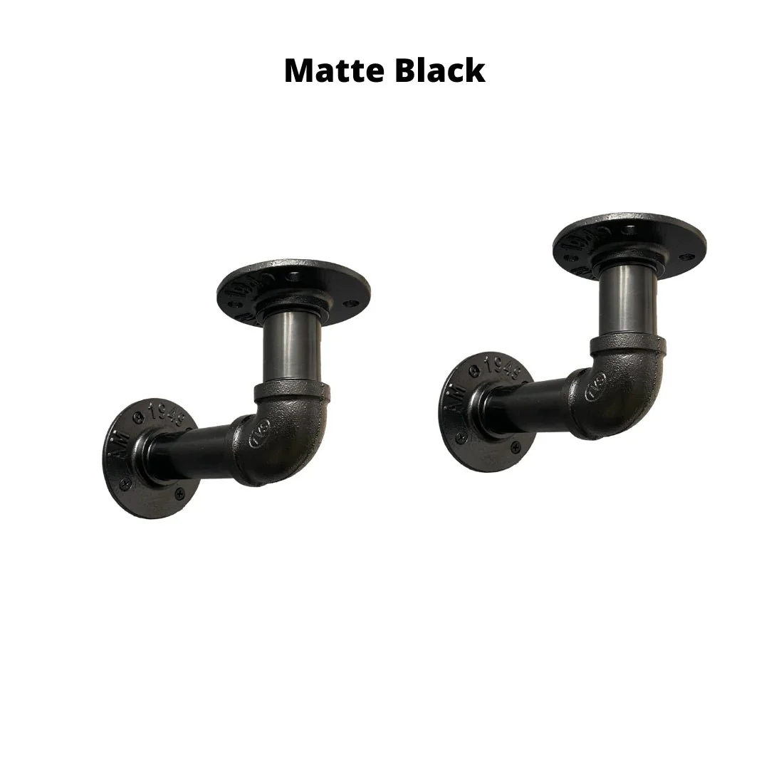 Rustic Shelf 38mm with Pipe Brackets - Image 17