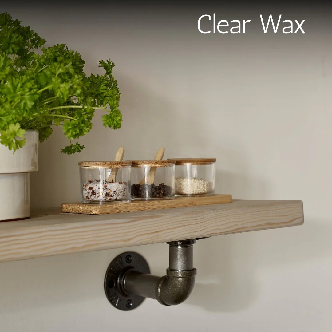 Rustic Shelf 38mm with Pipe Brackets - Image 7