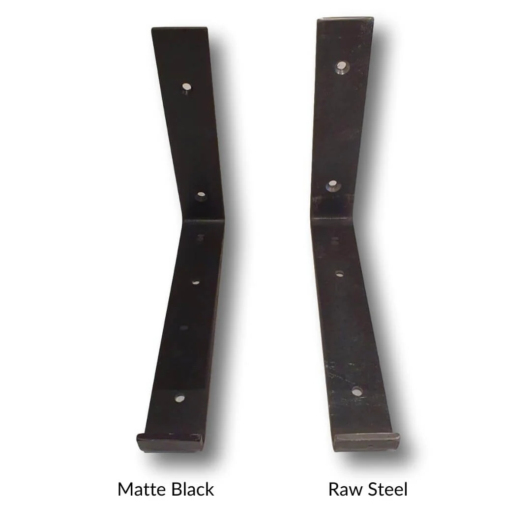 Rustic Shelf 38mm with Lipped Metal Brackets - Image 13